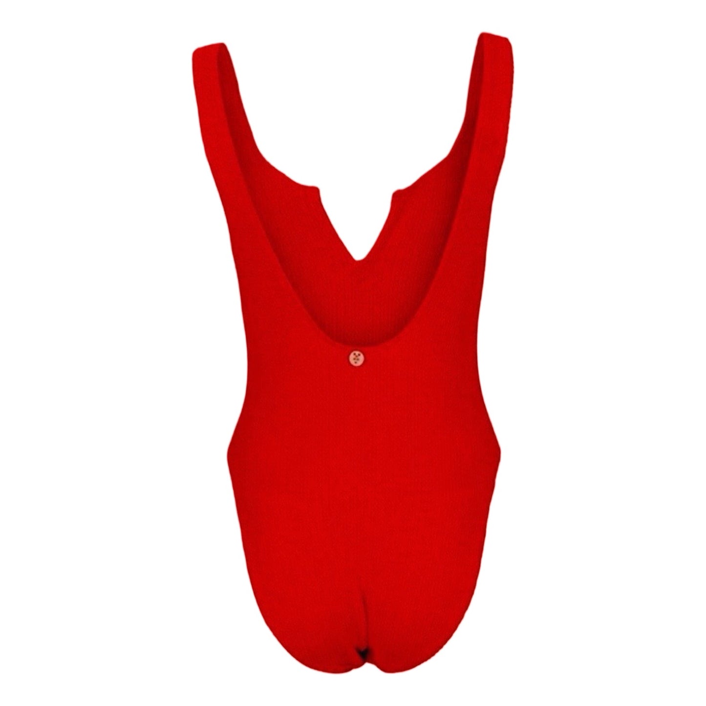 Swimsuit AVA Red – Roter Badeanzug mit passender Swim Clutch Red, Strandoutfit | LiBEAU