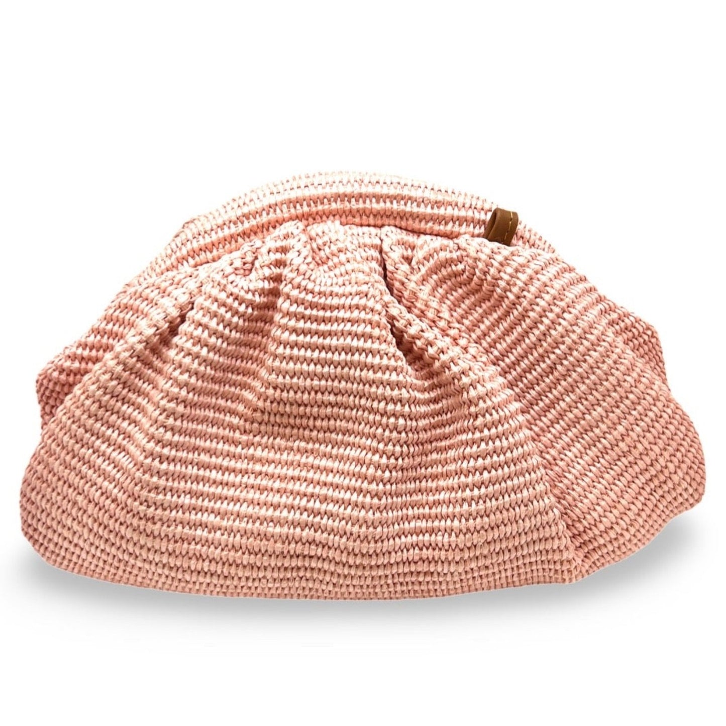 Clutch Rafia Rosé, L