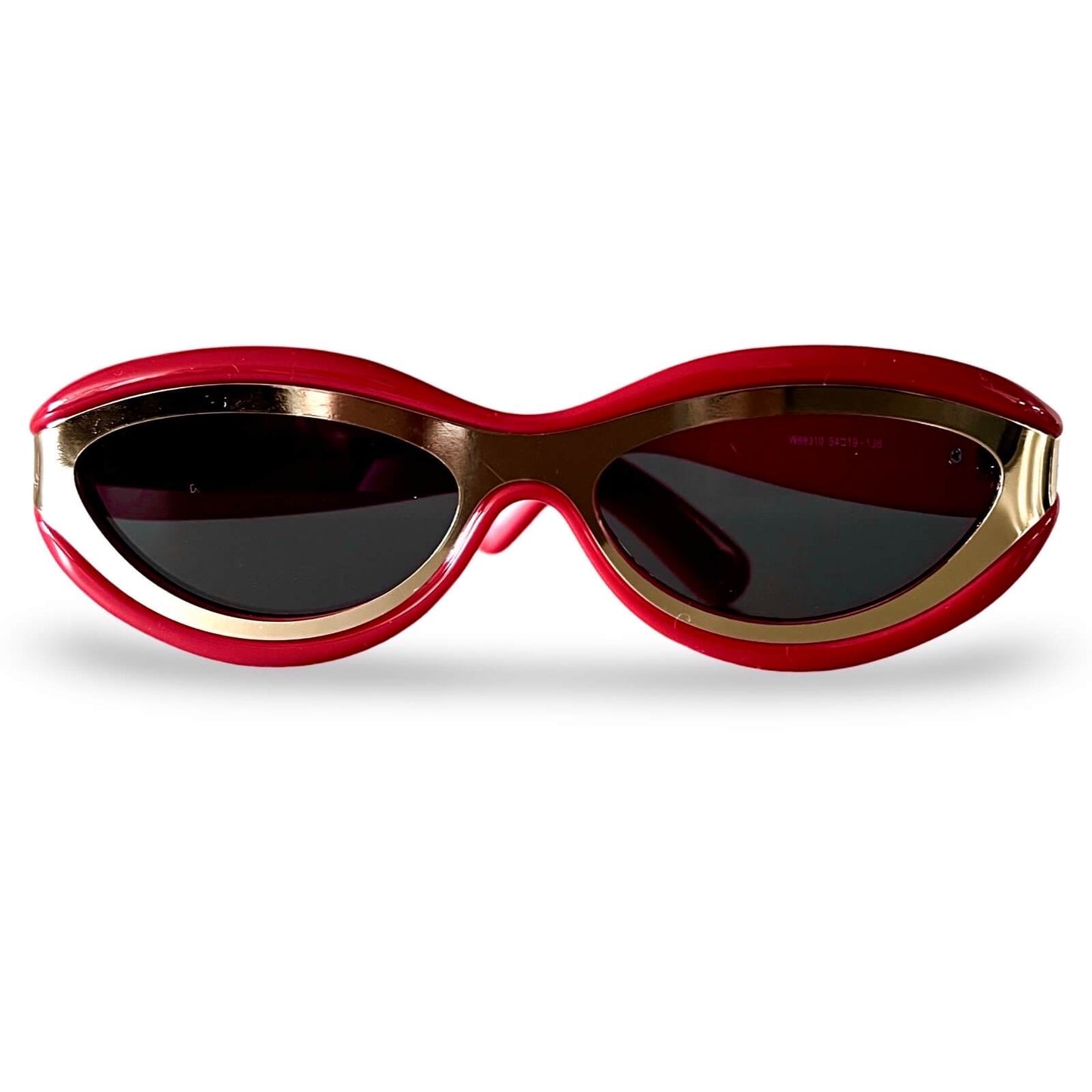 Modebrille, Red and Gold