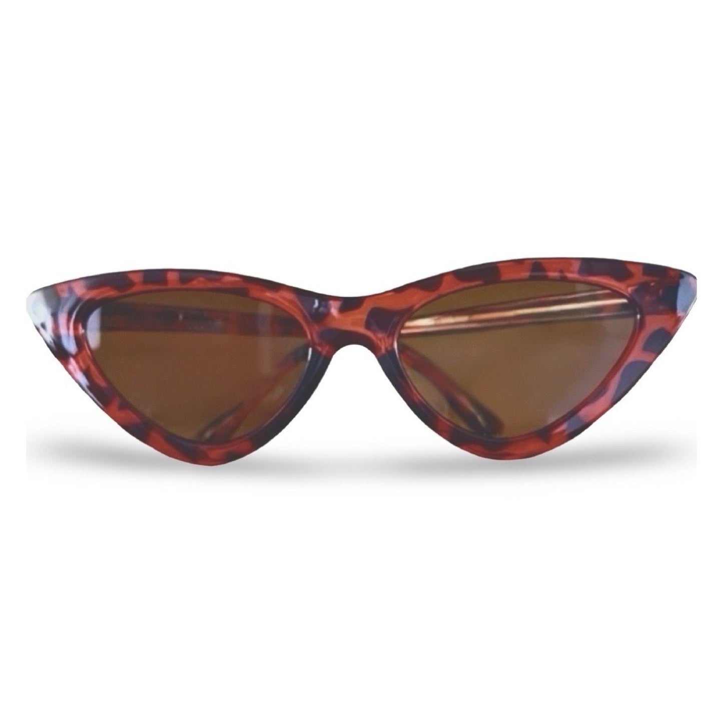 Modebrille, Cateye rotbraun