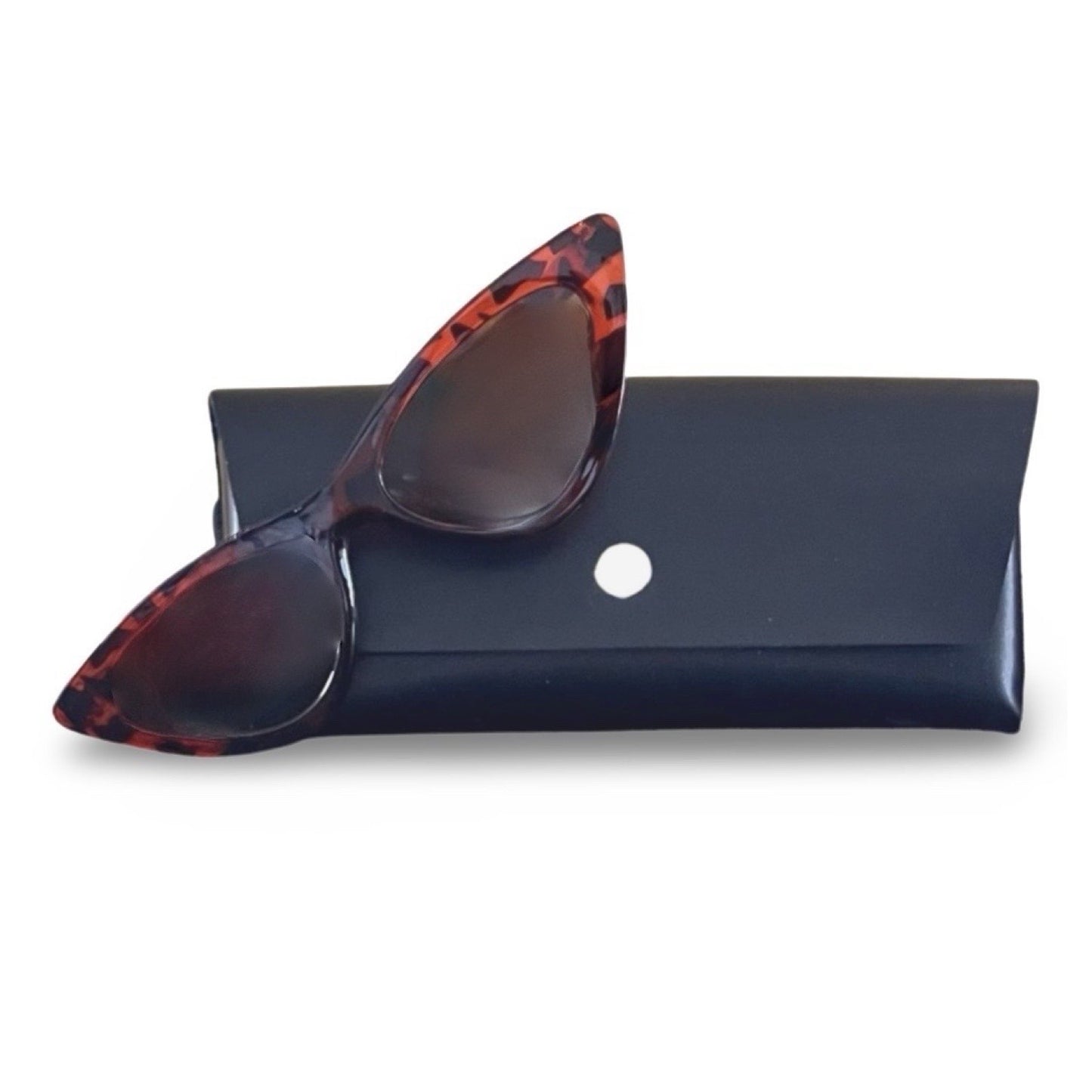 Modebrille, Cateye rotbraun