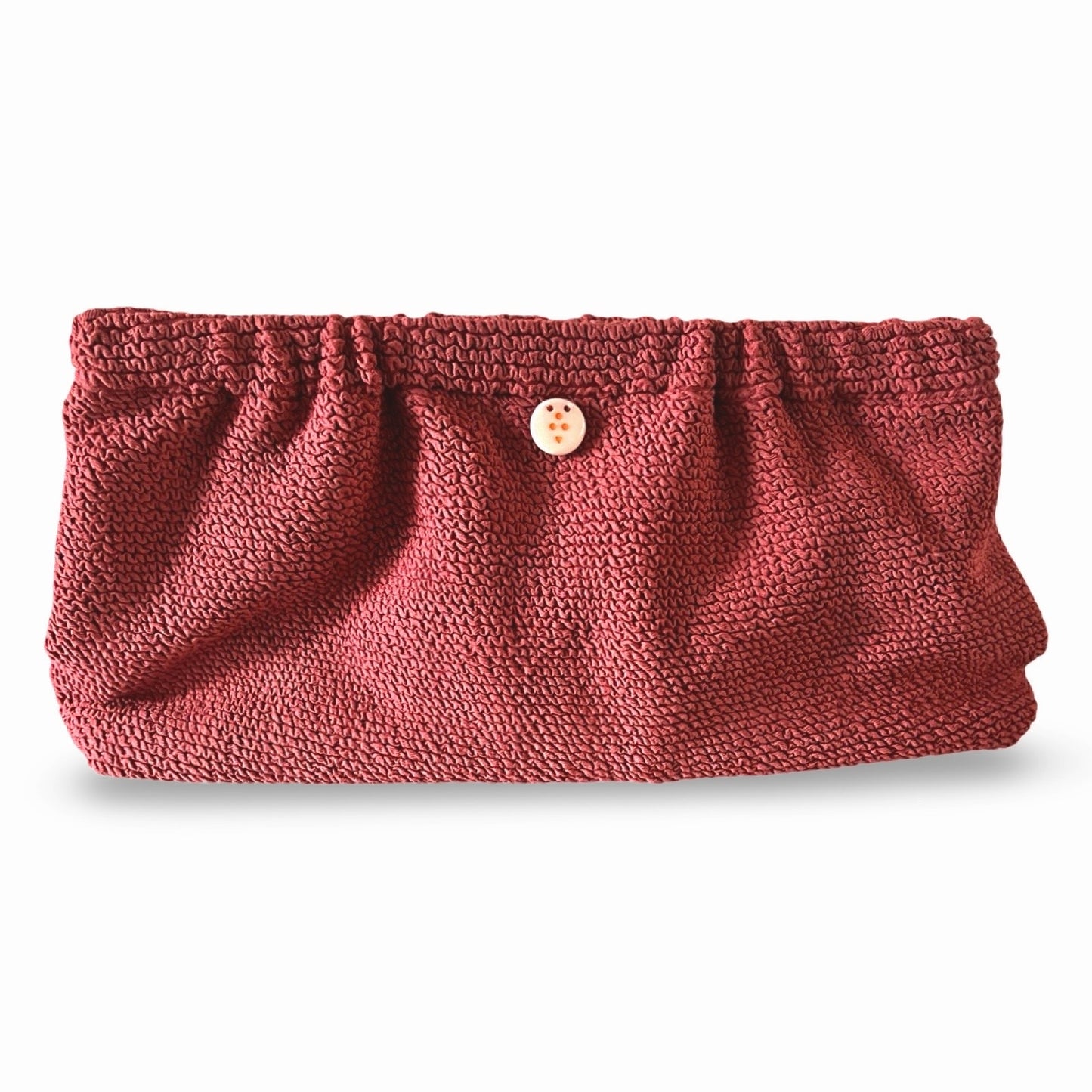 Swim Clutch Crinkle Raspberry
