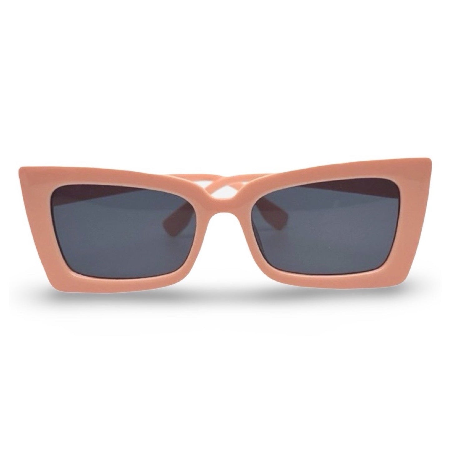 Modebrille, eckig/peach