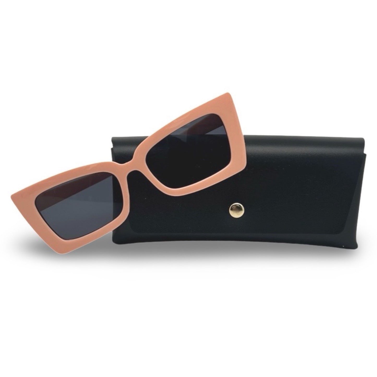 Modebrille, eckig/peach