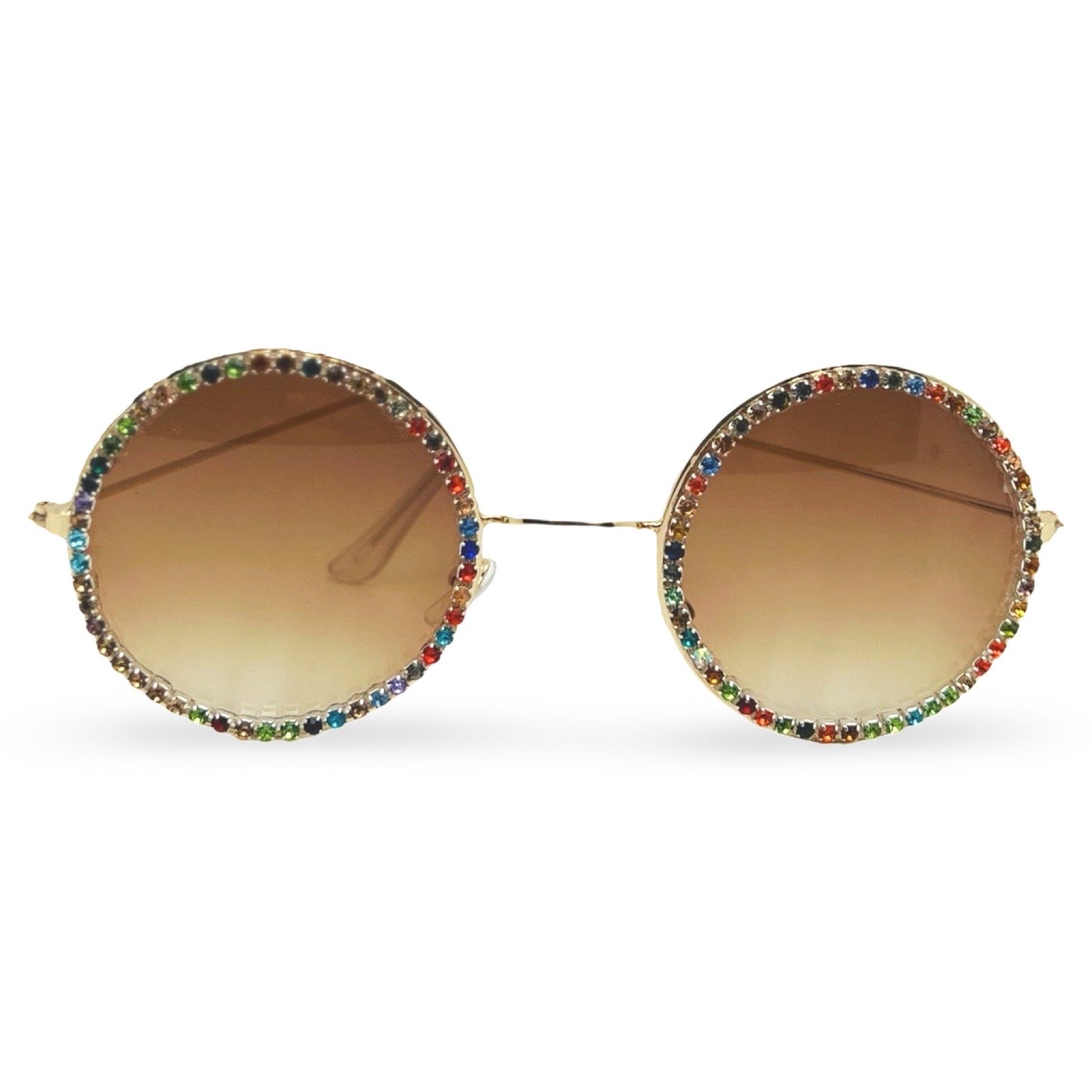 Modebrille rund mit Strass