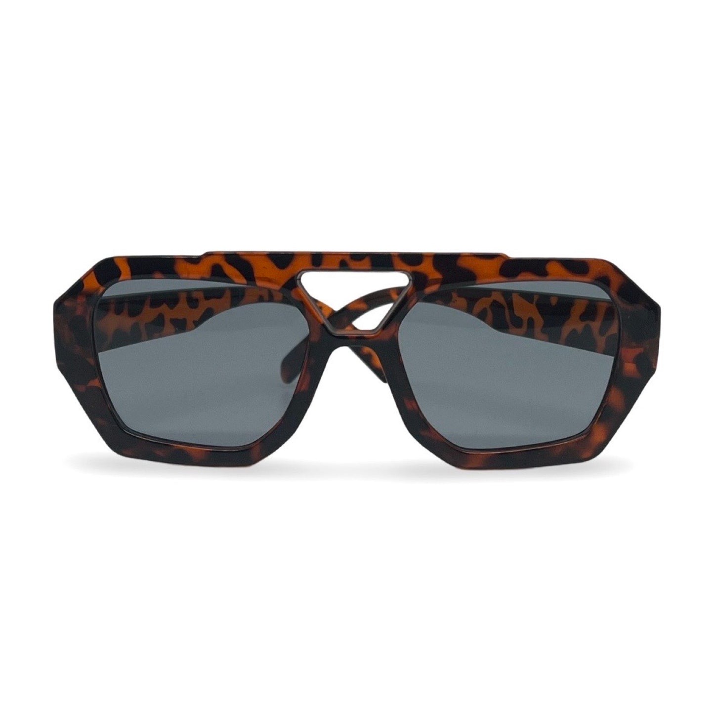 Modebrille Pilot, Rotbraun