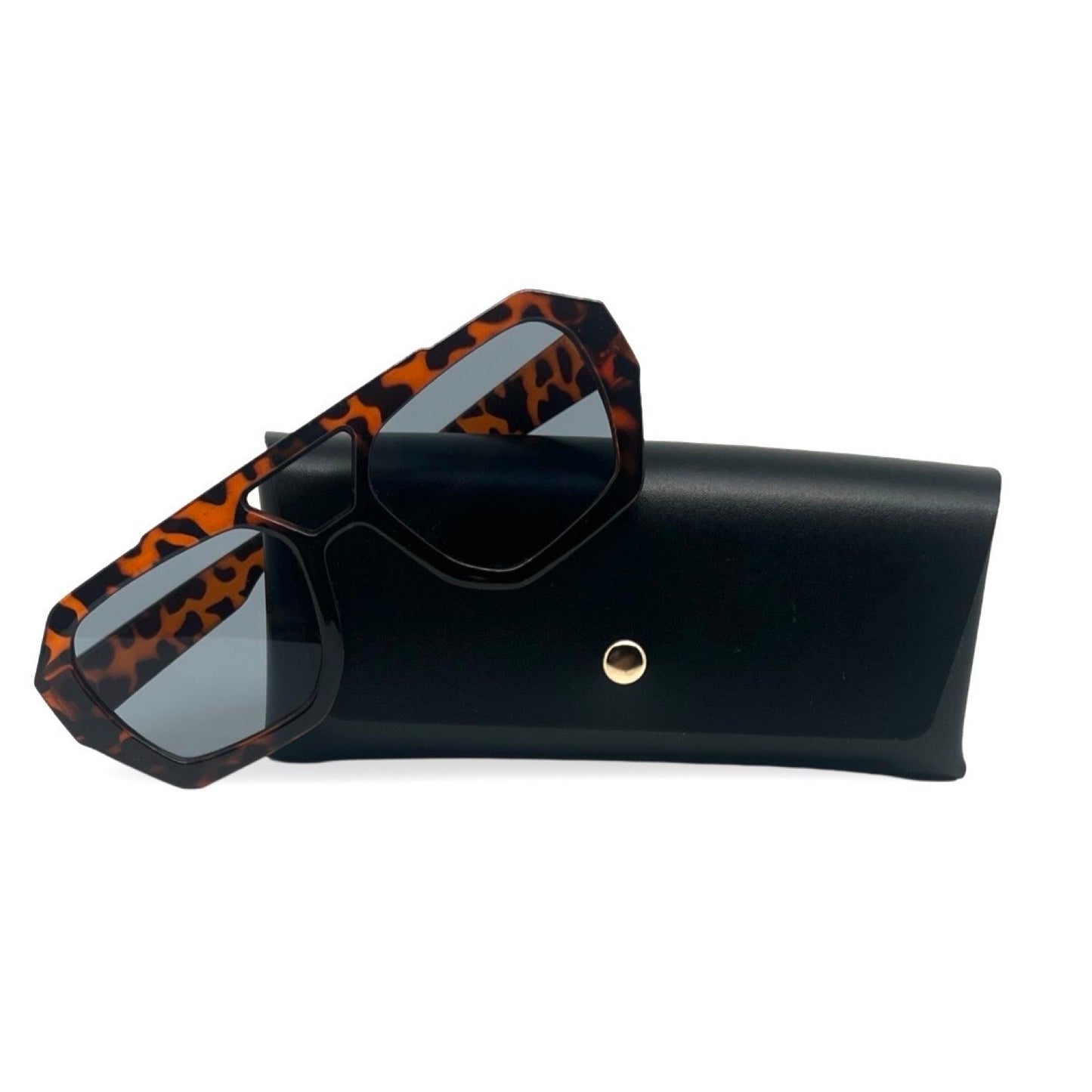 Modebrille Pilot, Rotbraun
