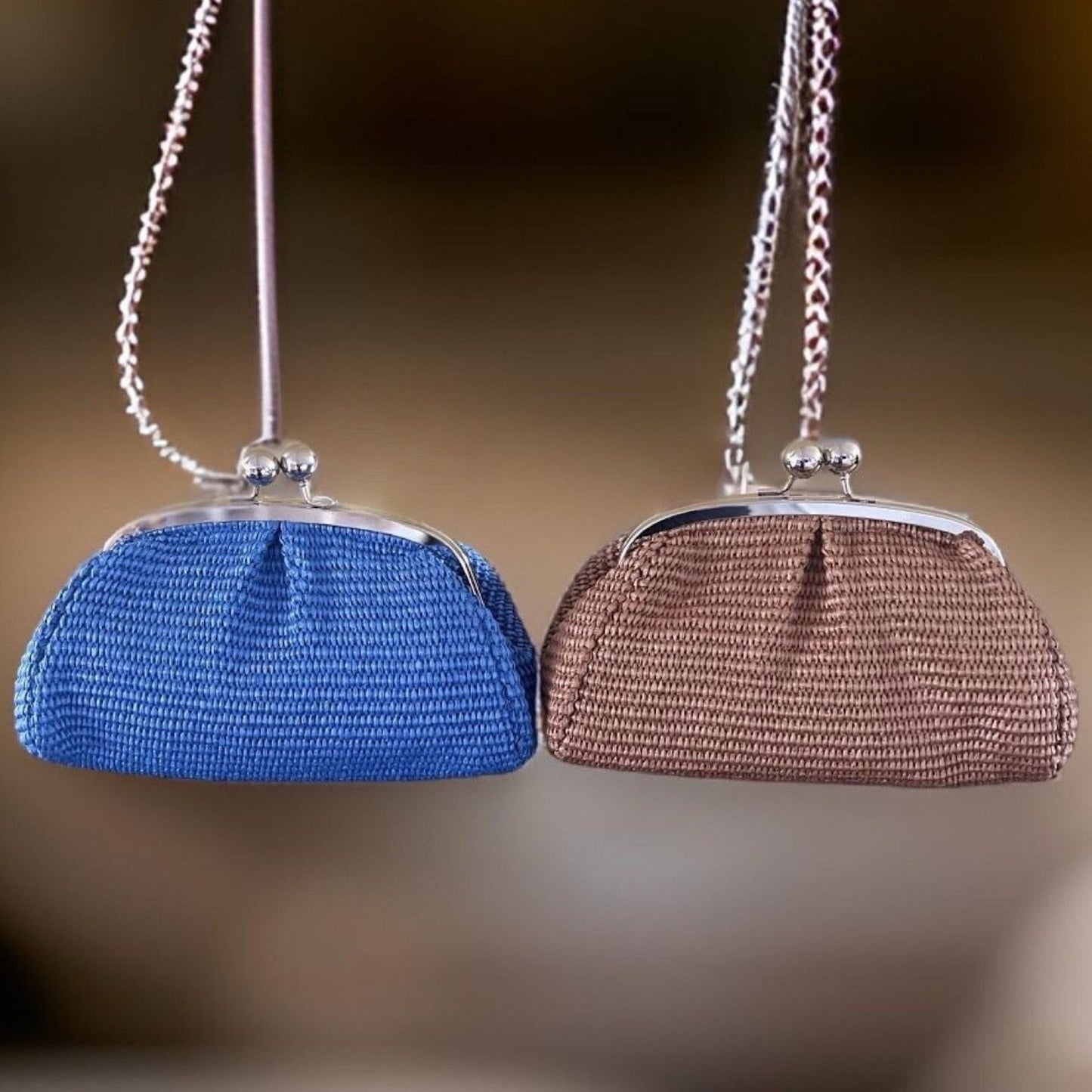 Clutch Rafia Bluettone