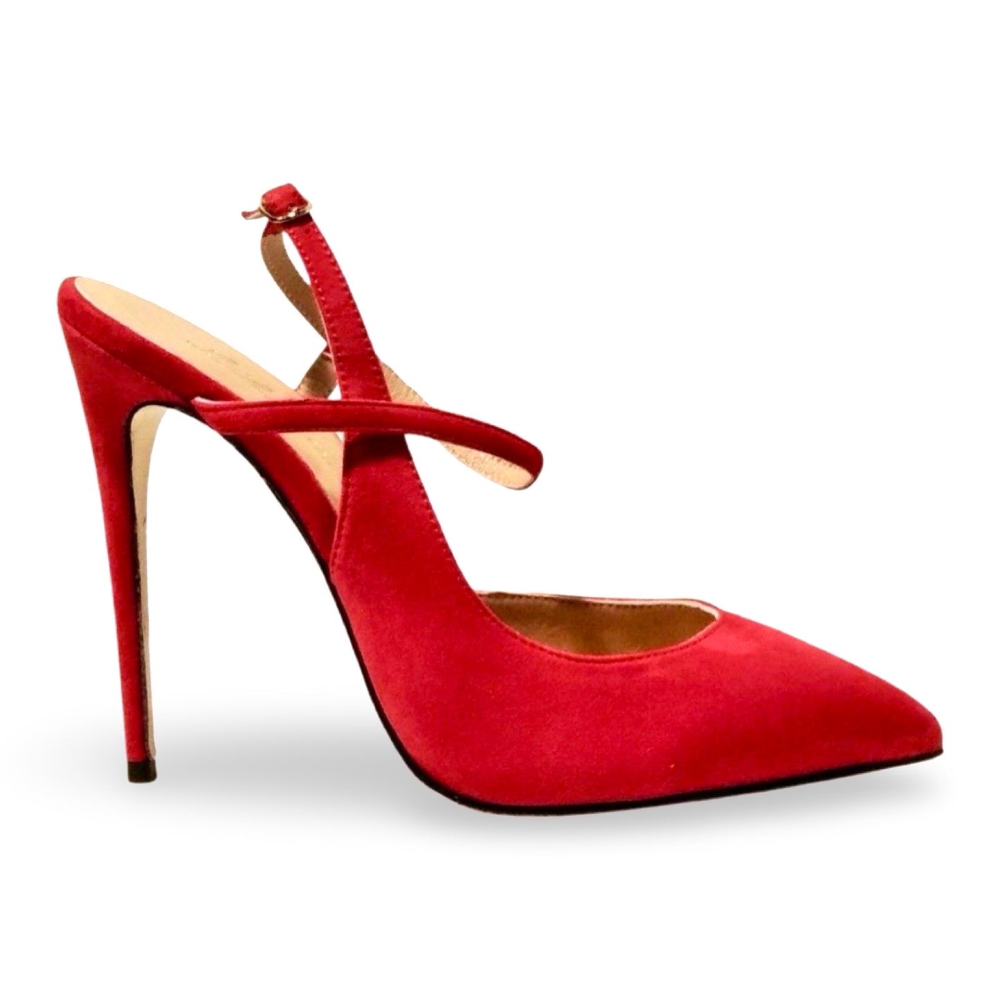 Red Seduction Sling Pumps