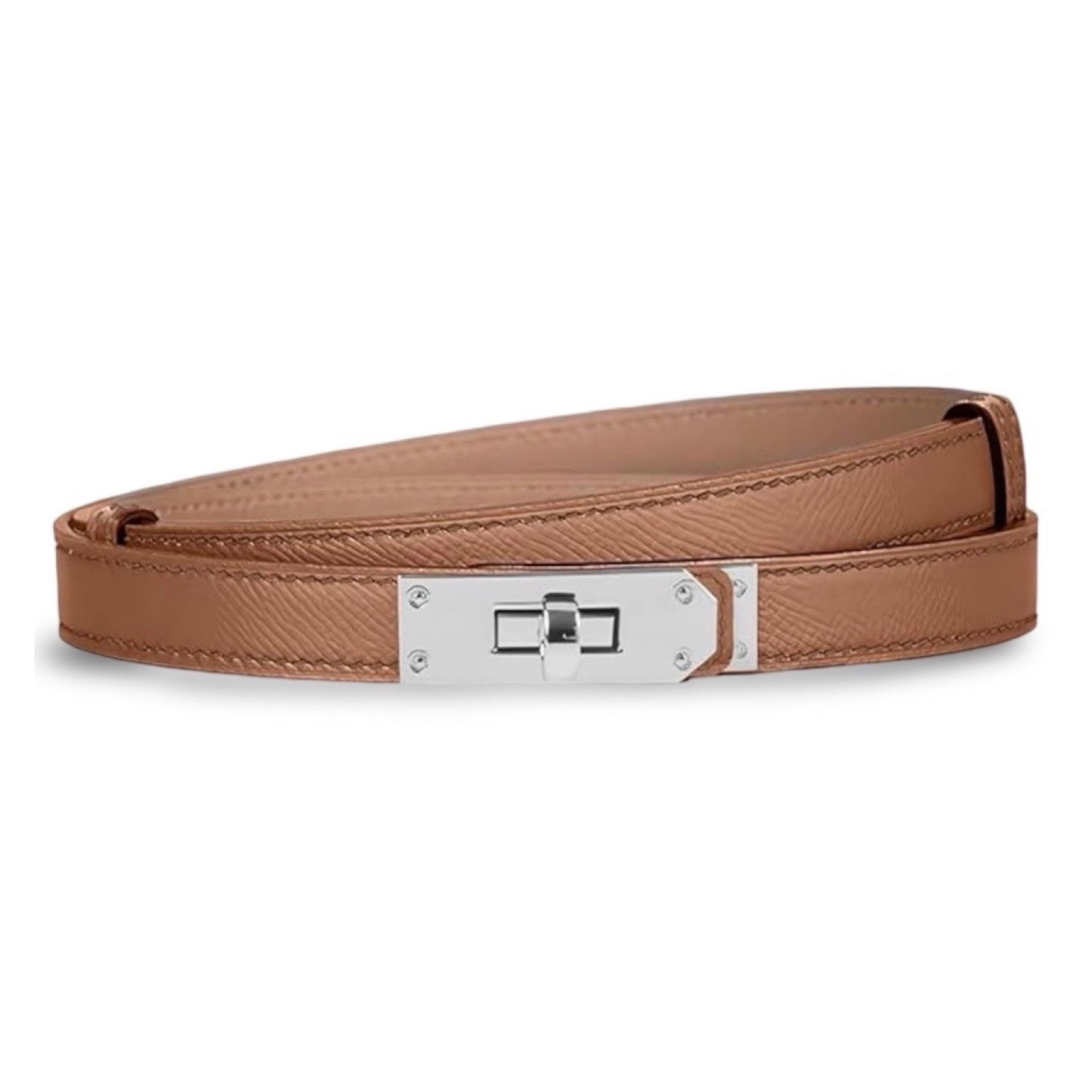 Skinny Caramel Belt