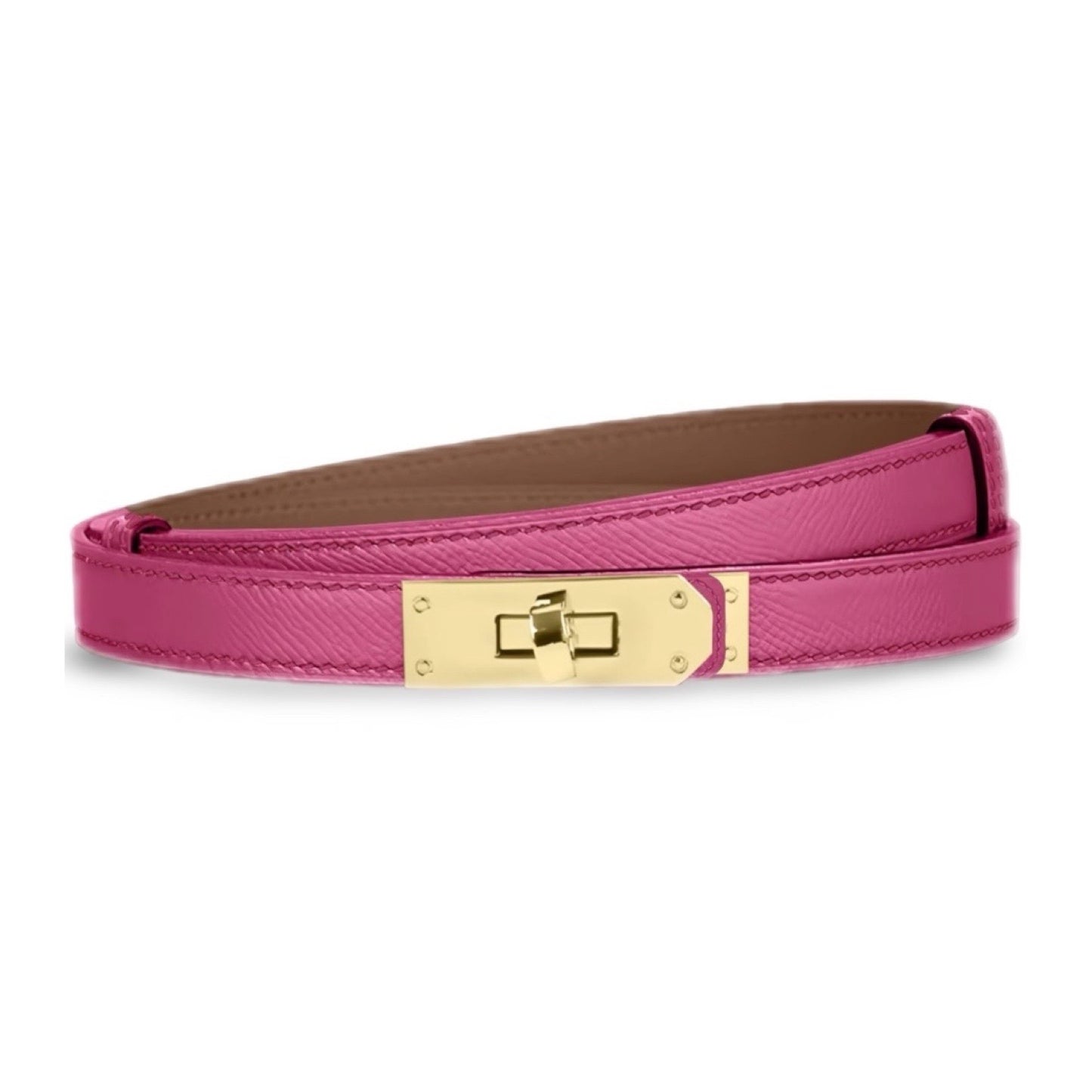 Skinny Fuchsia Belt