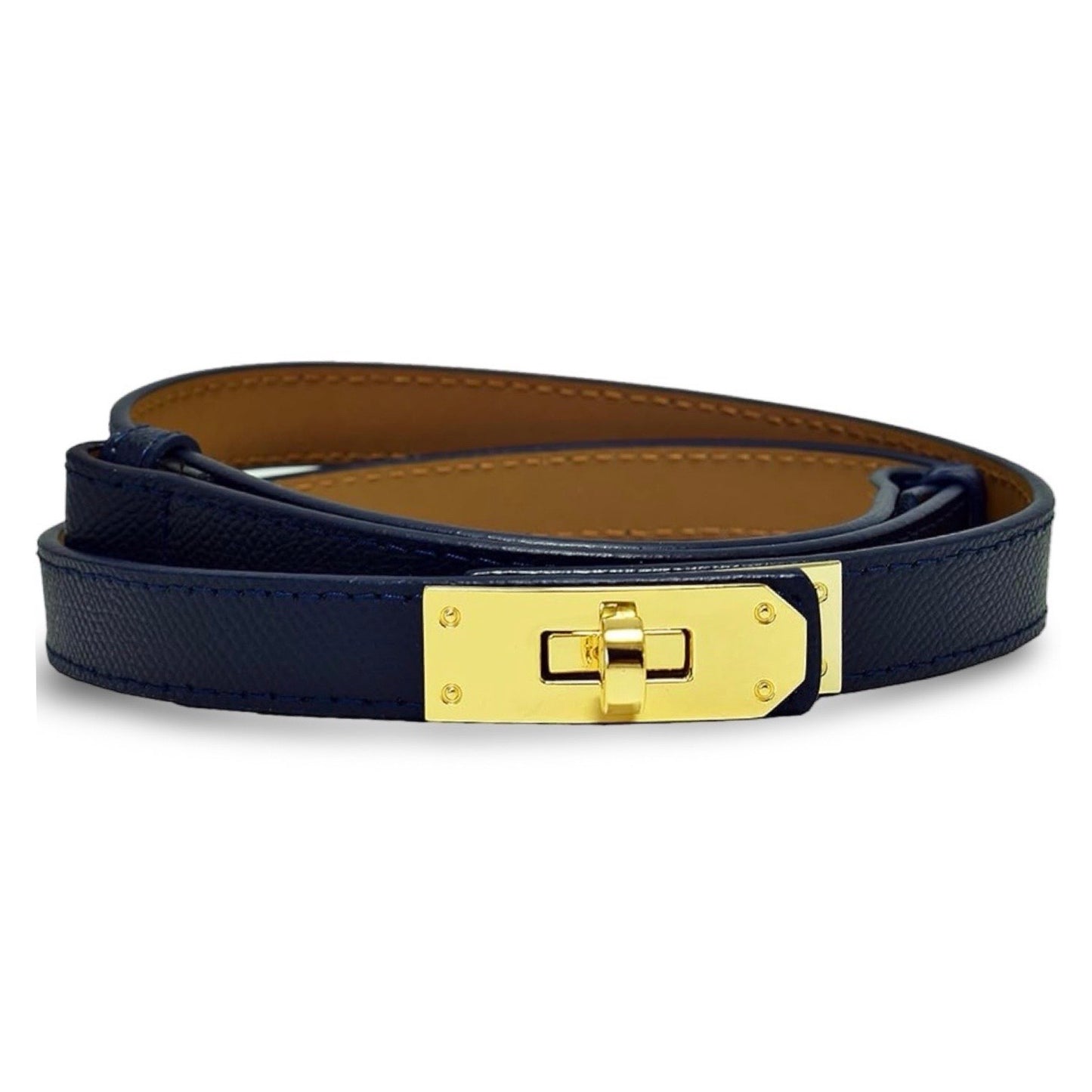 Skinny Navy Belt
