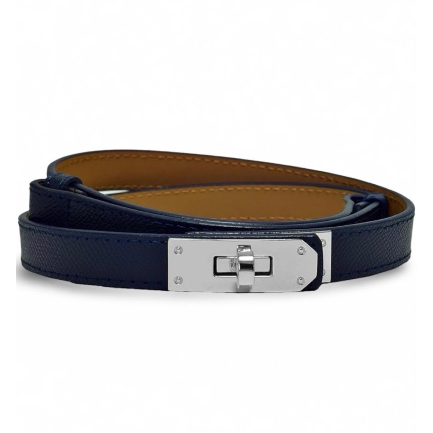 Skinny Navy Belt