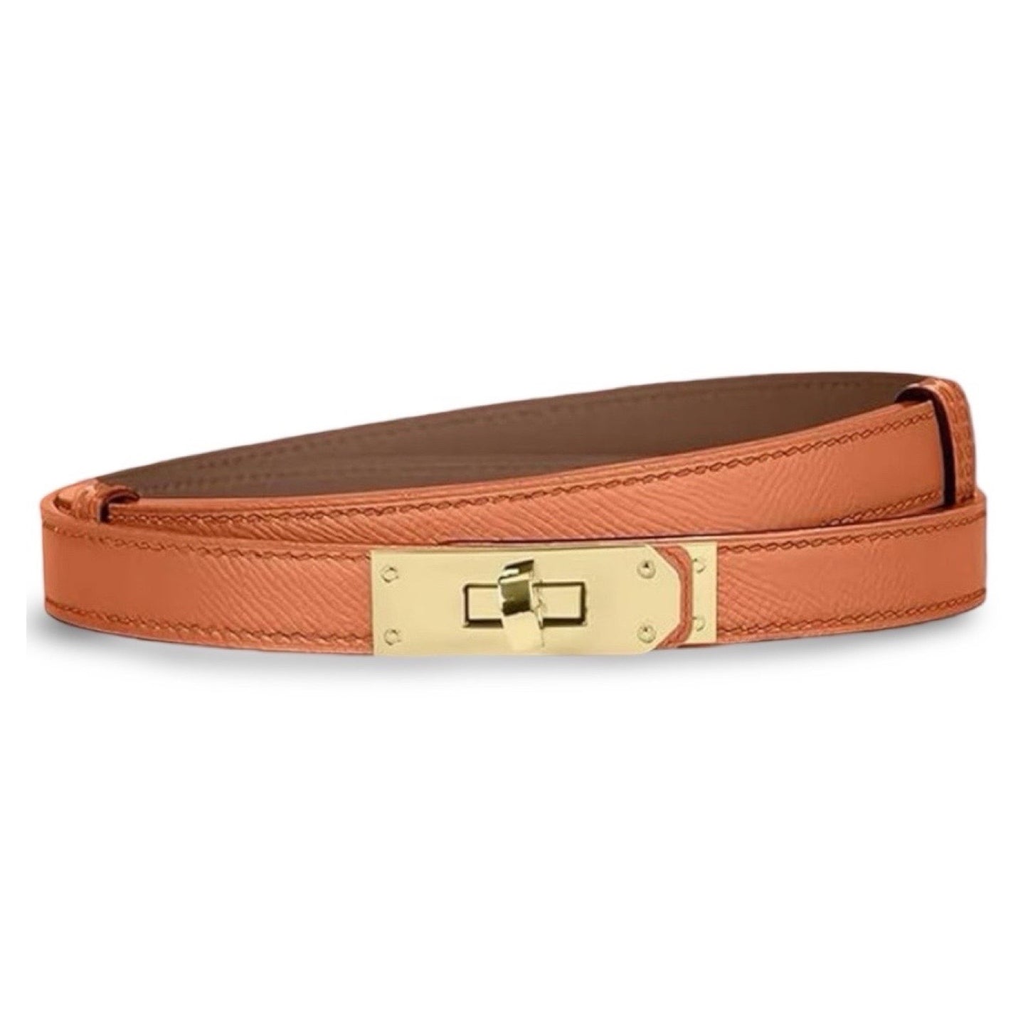 Skinny Orange Belt