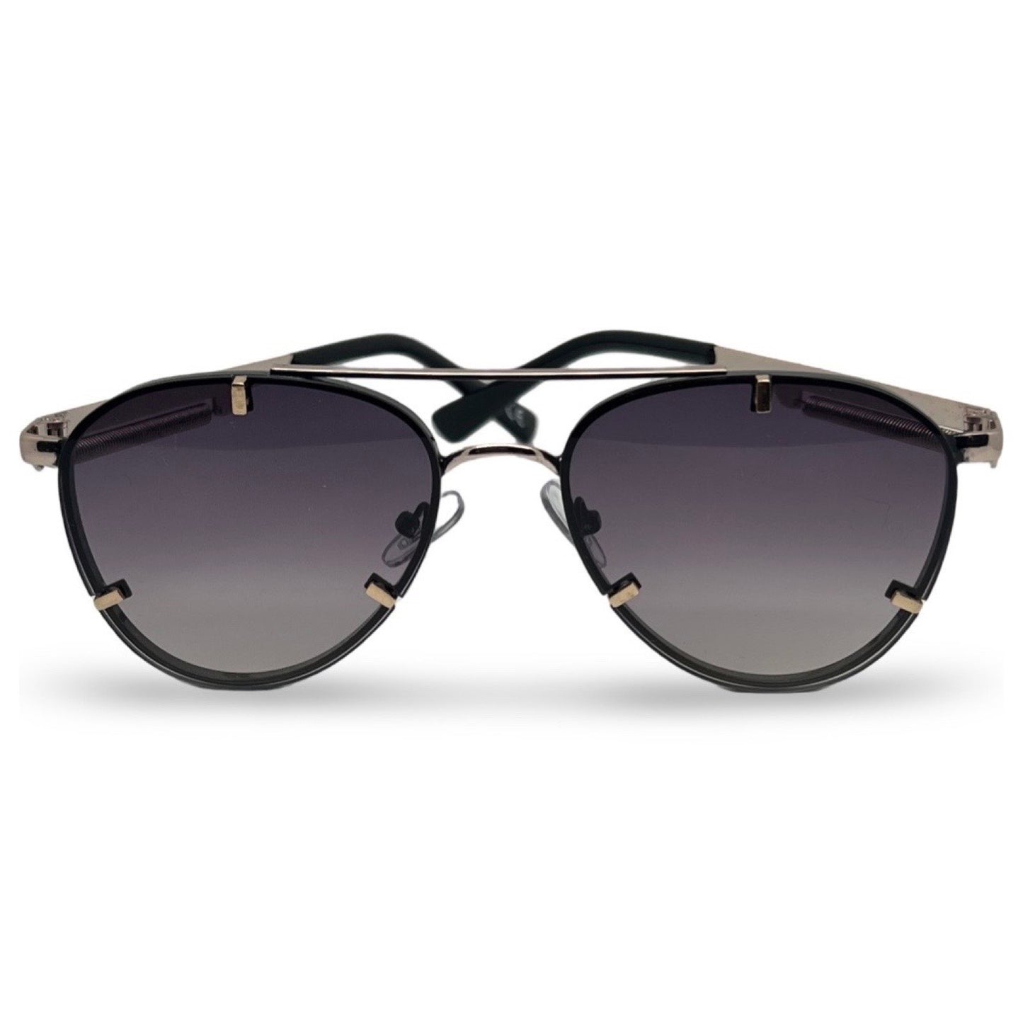 Modebrille Schwarz Aviator