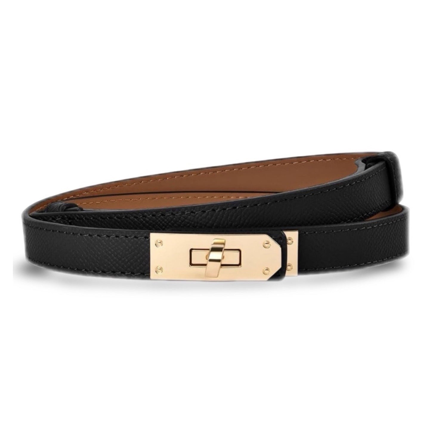 Skinny Black Belt