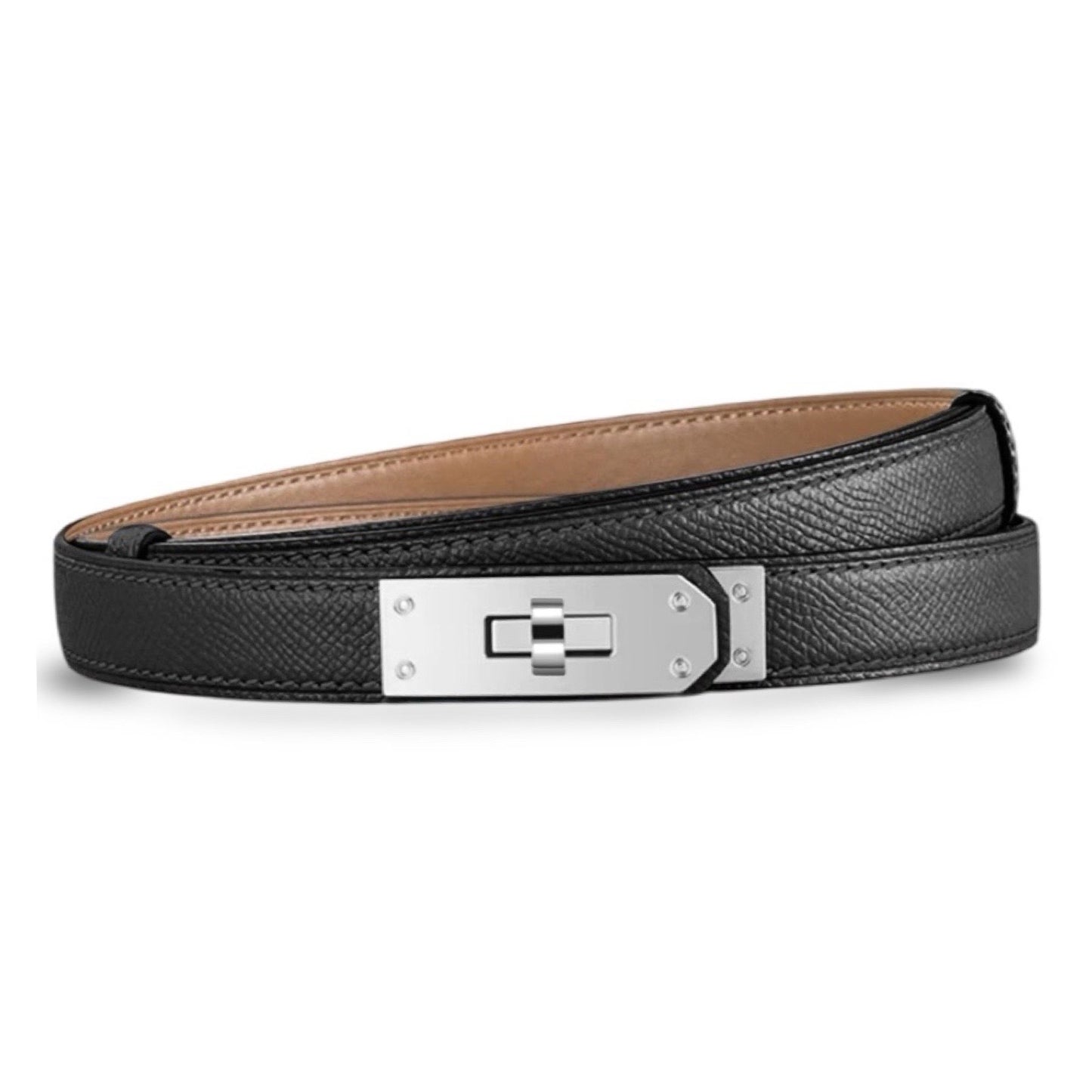Skinny Black Belt