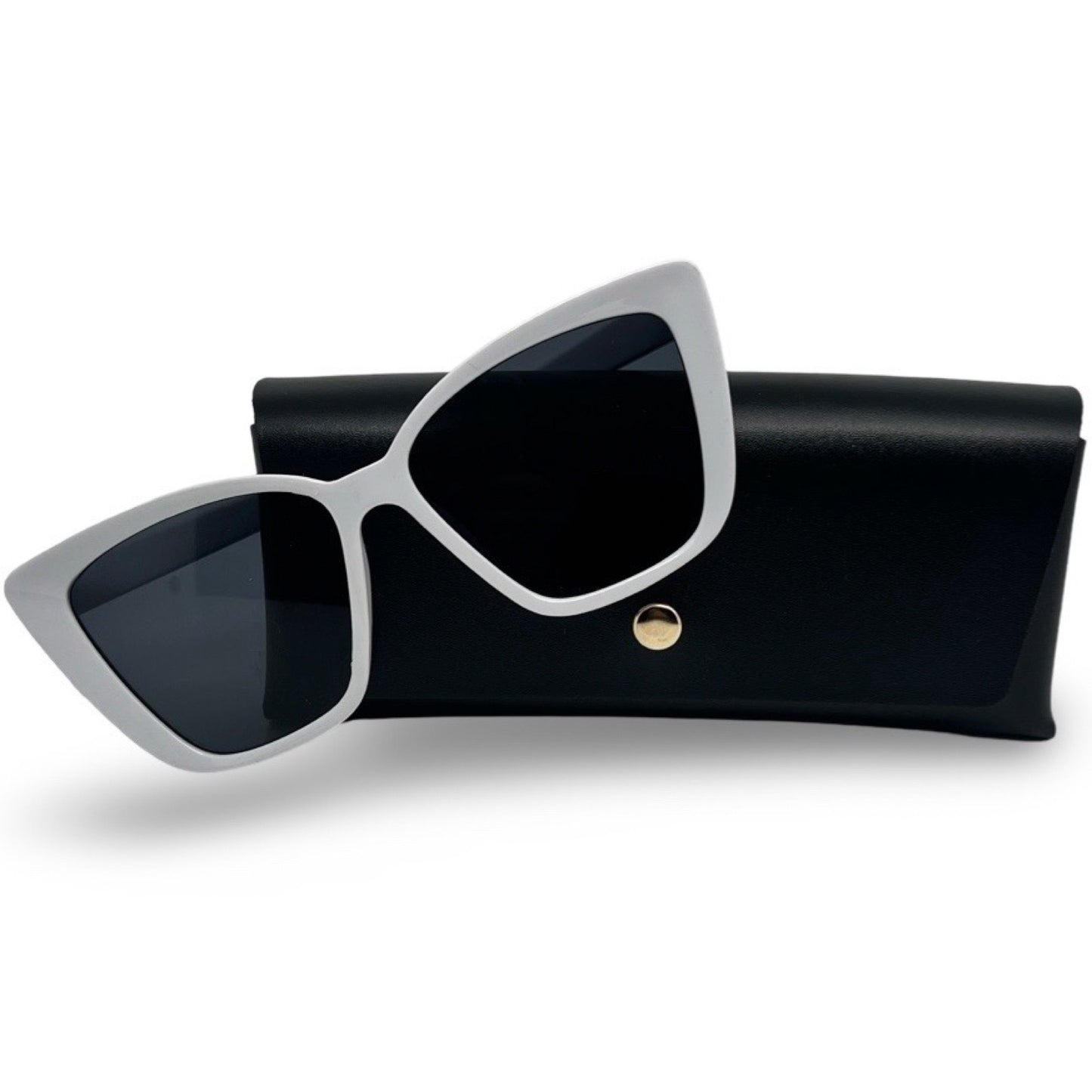 Modebrille in Weiß Large