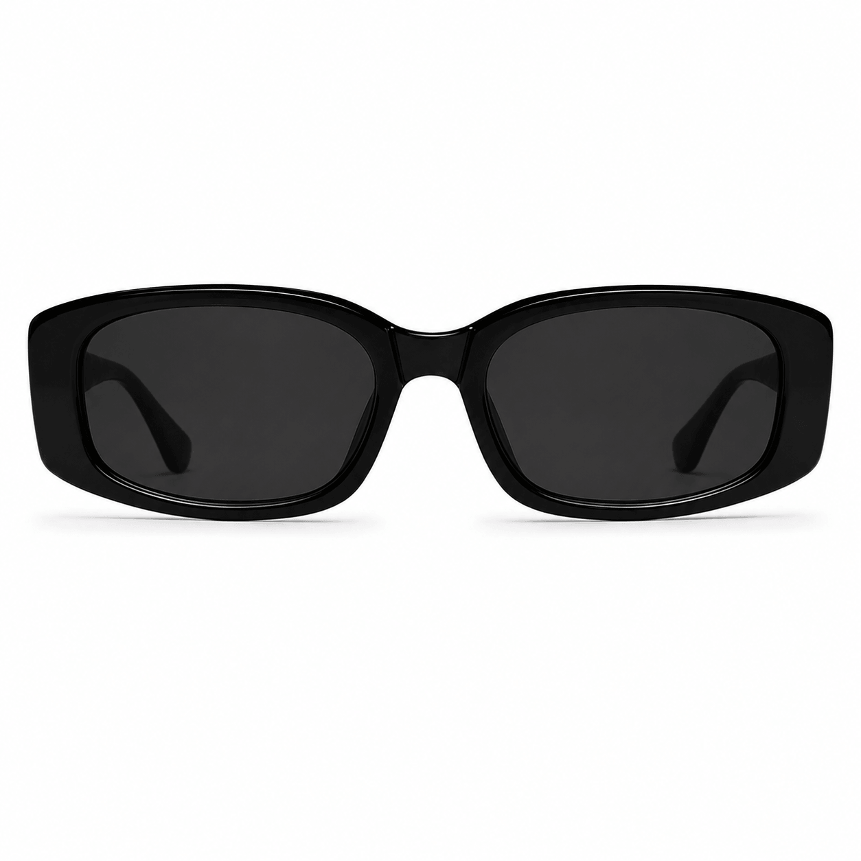Modebrille Schwarz Rautenmuster – LiBEAU Damen Sonnenbrille schwarzer Rahmen mit durchbrochenem Rautenmuster und goldenen Details, Produktansicht | LiBEAU
