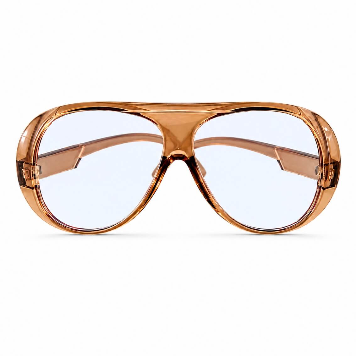 Modebrille Vintage klar Aviator
