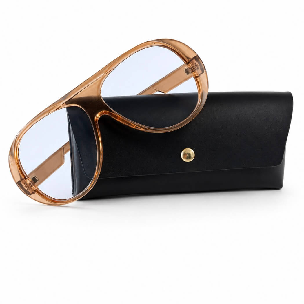 Modebrille Vintage klar Aviator