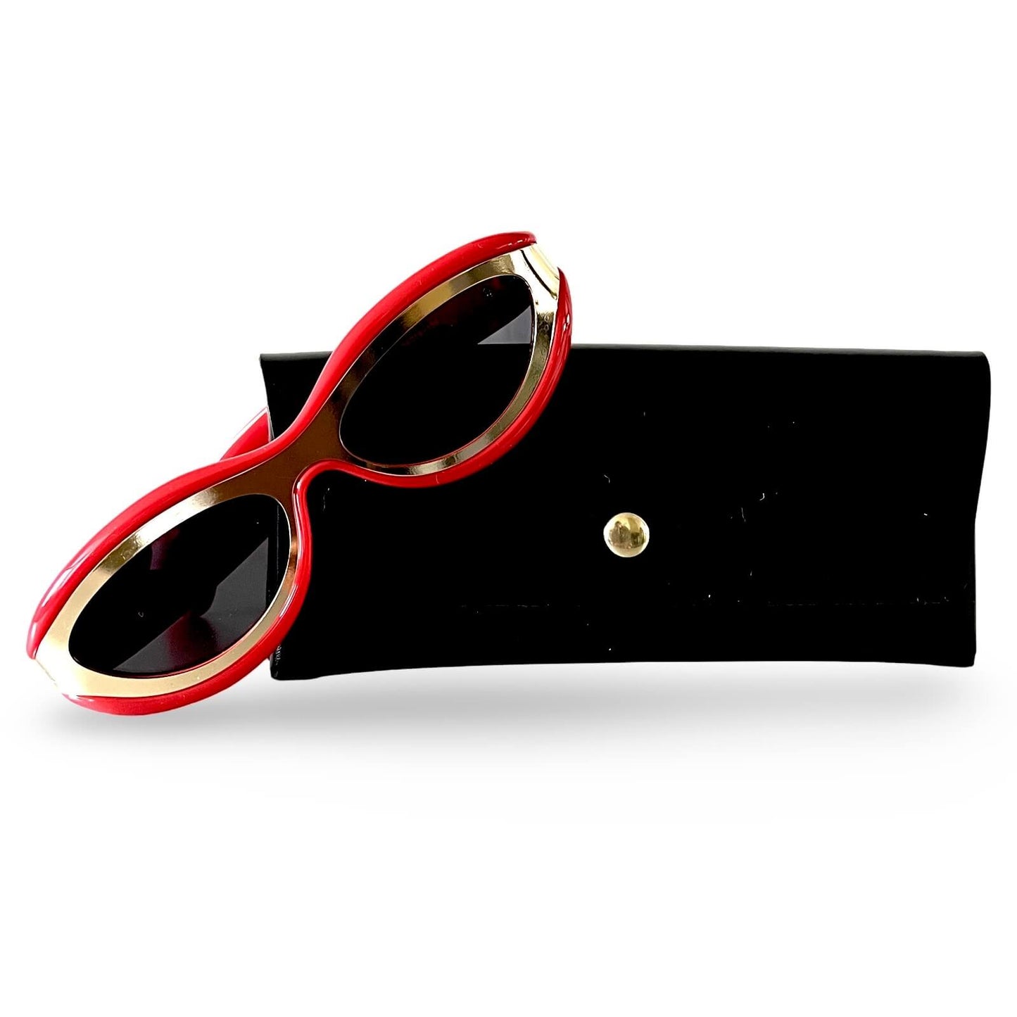 Modebrille, Red and Gold