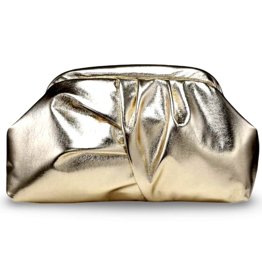 Clutch Goldy – Gold Metallic Clutch, Hauptansicht | LiBEAU
