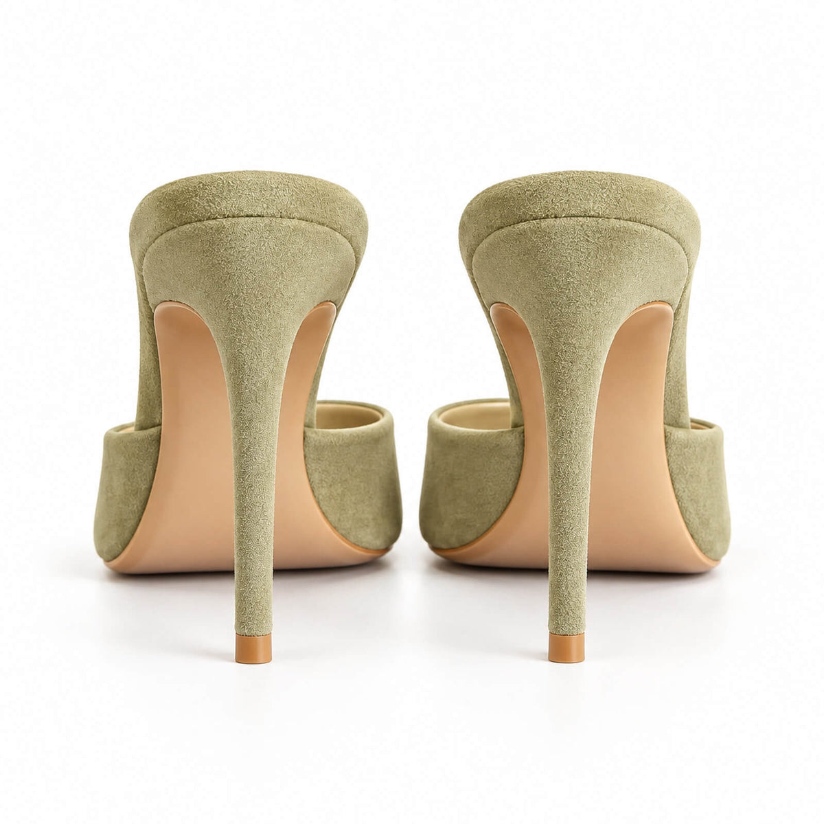 Ivory Mules – Elegant Slip-On Heeled Mules