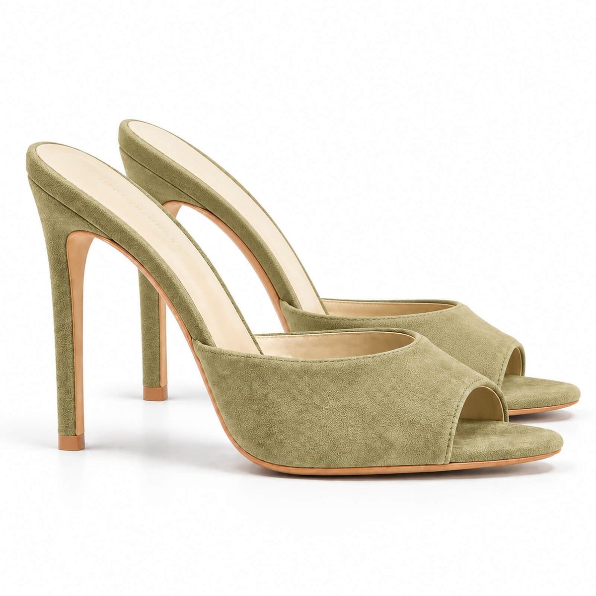 Ivory Mules – Elegant Slip-On Heeled Mules