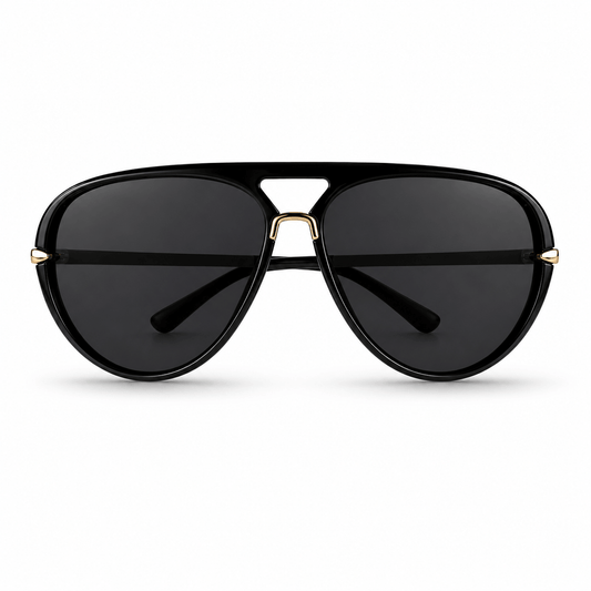 Modebrille Aviator schwarz