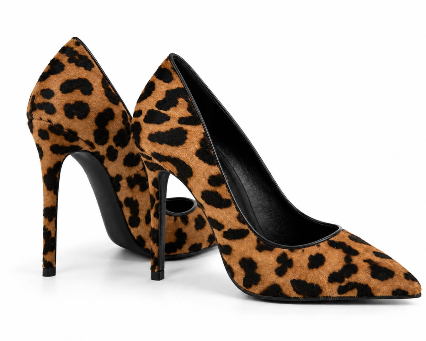 Soraya Pumps Leopard Pony Haircalf – Detailansicht Spitze | LiBEAU
