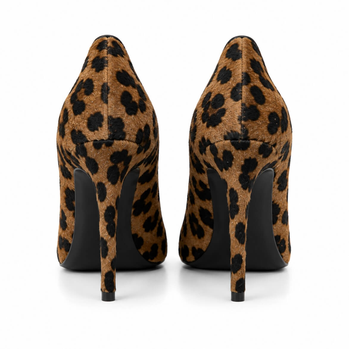 Soraya Pumps Leopard Pony Haircalf – Rückansicht Absatz | LiBEAU
